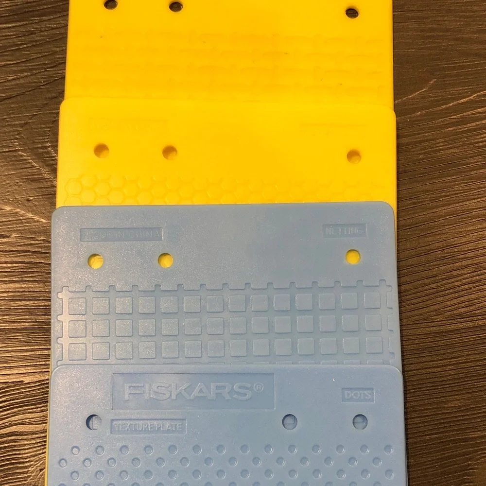 Fiskars Double Sided Texture Plates (set of 7)